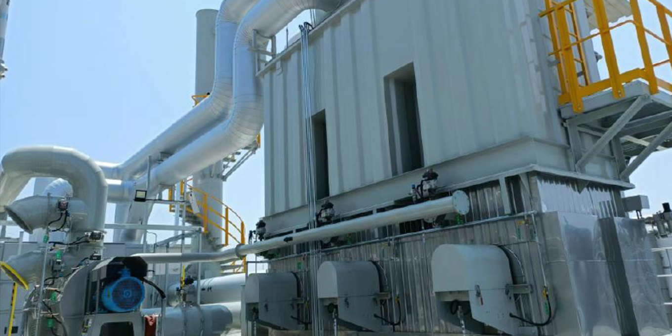 Exhaust gas and wastewater treatment